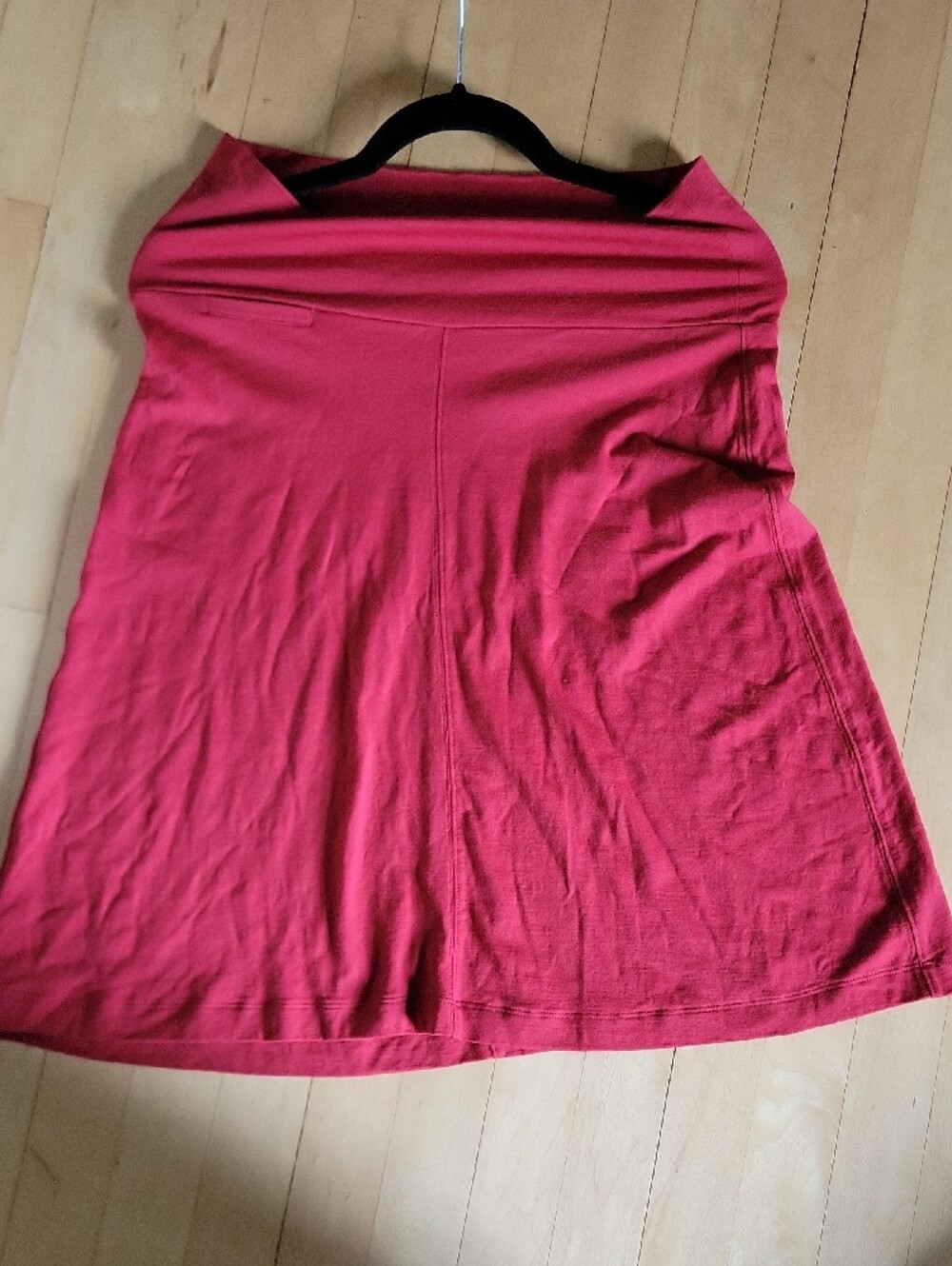 Icebreaker Fuschia Dark Pink Merino Wool Superfinelite A-Line Skirt - M